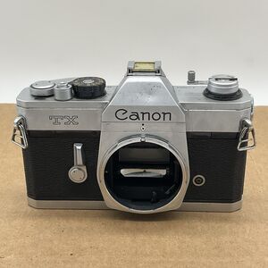 Vintage Canon TX 35mm Film SLR Camera Body - Chrome Body Only Dust In Viewfinder
